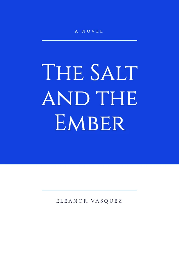 Blue and Flame Literary 6 × 9 Novel Cover