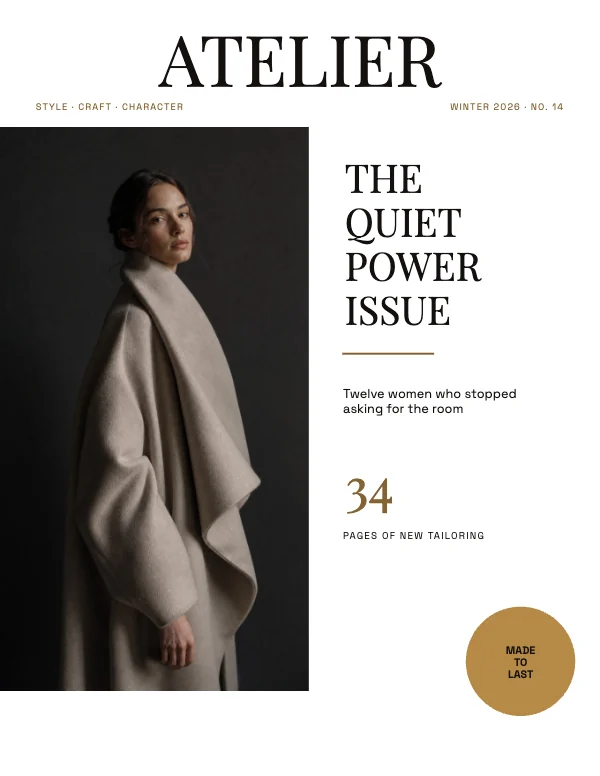 Black and Brass Bold 8.5×11 Fashion Magazine Cover
