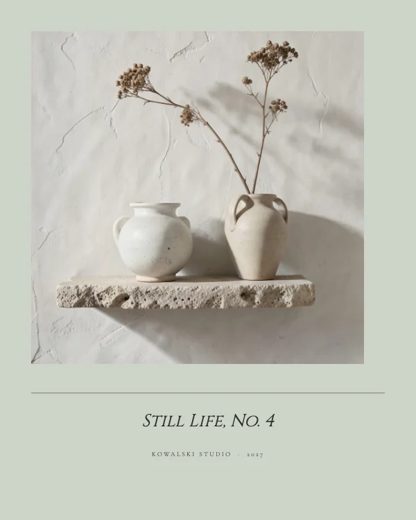 Sage and Bone Minimalist 8×10 Botanical Wall Print